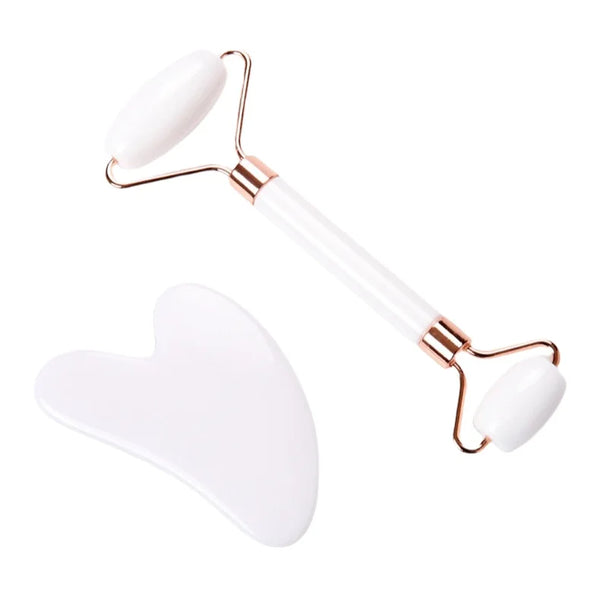 Pink Jade Beauty Roller Set